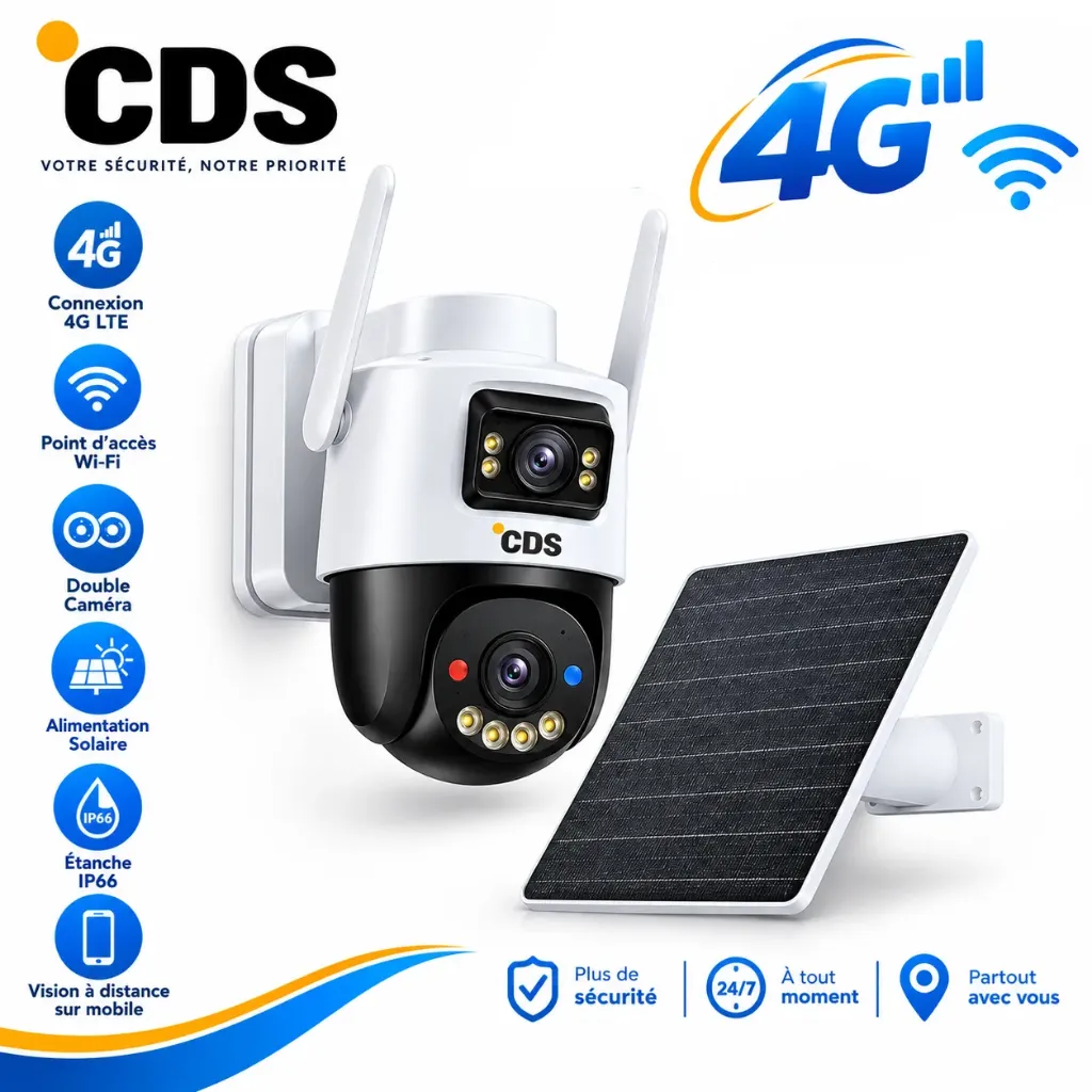 Caméra IMOU Solaire Dual 10MP ( 4G + wifi )