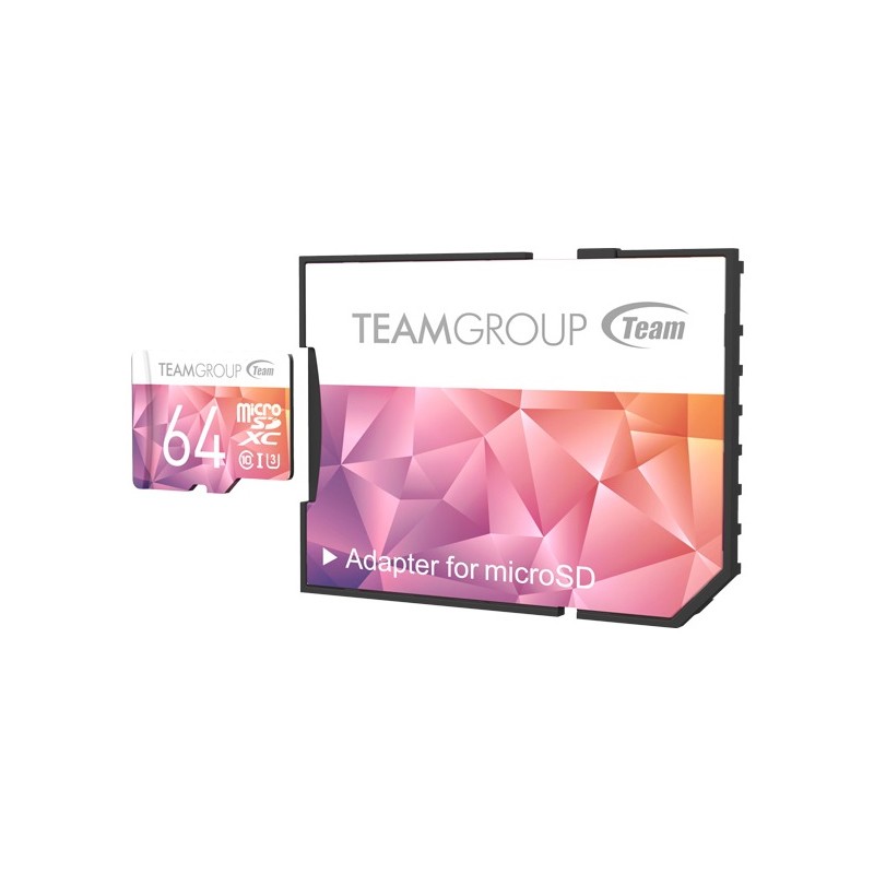 CARTE MÉMOIRE TEAMGROUP MICRO SDHC/SDXC UHS-I U3 _ 64 GO _ CLASS10