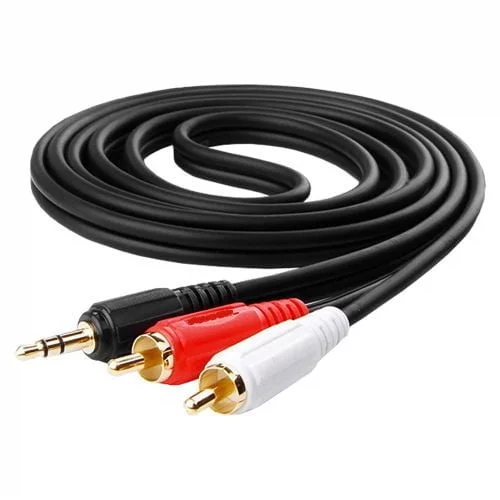 Câble Audio Jack 3.5mm vers 2 RCA Mâles 1.5m 
